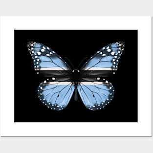 Botswanan Flag  Butterfly - Gift for Botswanan From Botswana Posters and Art